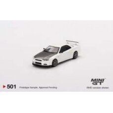Mini GT Nissan Skyline GT-R R34 V-Spec II N1, white/black