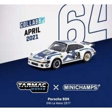 Tarmac Works Porsche 934 #58 24h Le Mans 1977, blue/white