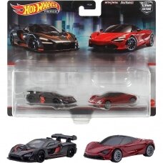 Hot Wheels Premium 2-pack Premium 2 Pack, McLaren Sena/McLaren 720S,  Black/Red