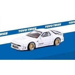 Tarmac Works Modeliukas Pandem Mazda RX7 FC3S, white (yra Sandėlyje)