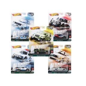 PRE-ORDER Hot Wheels Premium Hyper Trucks Car Culture (Baja Bouncher,Ford Bronco,2020 Jeep Gladiator,1975 Datsun Sunny Truck B120,1999 Ford F-150 SVT)