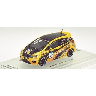 PRE-ORD3R Inno64 2014 Honda Fit 3 RS #99 J'S Racing Super Taiku *Carloverdiecast Special Edition*, yellow/black