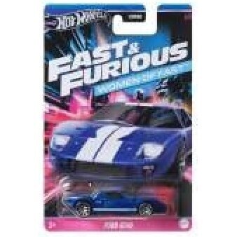 Hot Wheels Modeliukas Fast and Furious Ford GT40, blue/white (yra Sandėlyje)