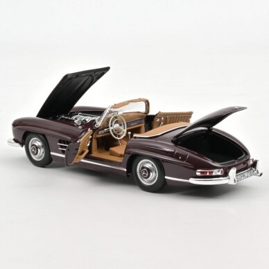 PRE-ORD3R Norev 1/18 1957 Mercedes-Benz 300 SL Roadster, red