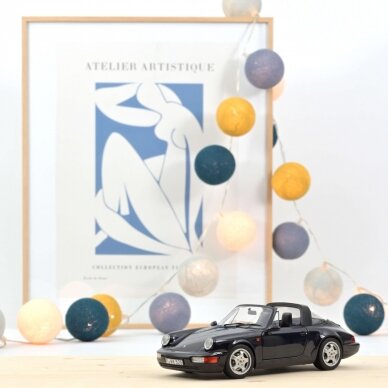 PRE-ORD3R Norev Modeliukas 1/18 1991 Porsche 911 Carrera 4 Targa, dark blue