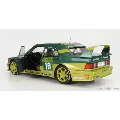 PRE-ORD3R Solido Modeliukas 1/18 1992 Mercedes Benz 190E Evo2 DTM #18, yellow/green