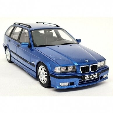 PRE-ORD3R OttOmobile Miniatures Modeliukas 1/18 1997 BMW E36 Touring 328I M Pack *Resin series*, estoril blue