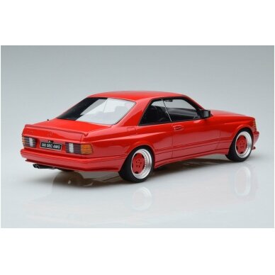PRE-ORD3R OttOmobile Miniatures Modeliukas 1/18 Mercedes Benz W126 560 SEC Wide Body *Resin series*, signal red 568