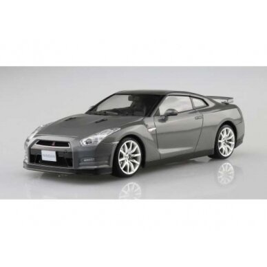 PRE-ORD3R Aoshima Modeliukas 1/24 2014 Nissan GT-R (R35) Pre-Painted, dark metallic grey