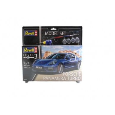 PRE-ORD3R Revell - Germany Surenkamas modeliukas 1/24 Model Set Porsche Panamera Turbo, Level 3 plastic modelkit