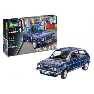 PRE-ORD3R Revell - Germany Surenkamas modeliukas 1/24 Volkswagen Golf 1 GTI *Builders Choice*, plastic modelset