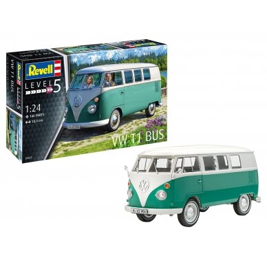 PRE-ORD3R Revell - Germany Surenkamas modeliukas 1/24 Volkswagen T1 Bus Level 5, plastic modelkit