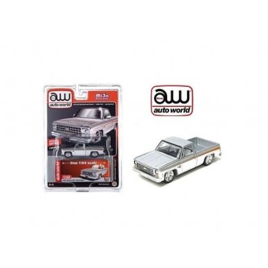 PRE-ORD3R Auto World Modeliukas 1960 Chevrolet Silverado, silver/white