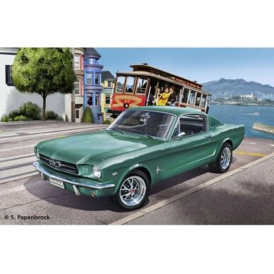 PRE-ORD3R Revell - Germany Surenkamas modeliukas 1965 Ford Mustang 2+2 Fastback, plastic modelkit