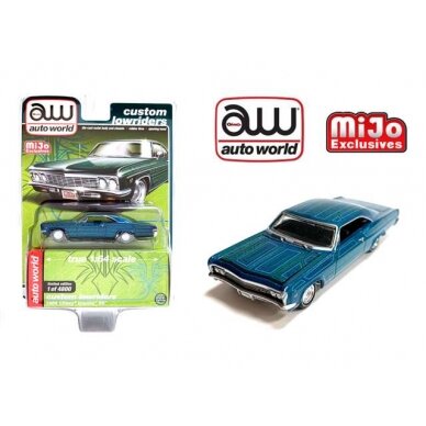 PRE-ORD3R Auto World Modeliukas 1966 Chevrolet Impala SS *Lowrider*, blue/green