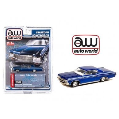 PRE-ORD3R Auto World Modeliukas 1970 Chevrolet Imapala ss hard top, blue