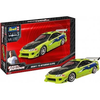 PRE-ORD3R Revell - Germany Surenkamas modeliukas 1995 *Fast & Furious* Brian's Mitsubishi Eclipse, plastic modelkit