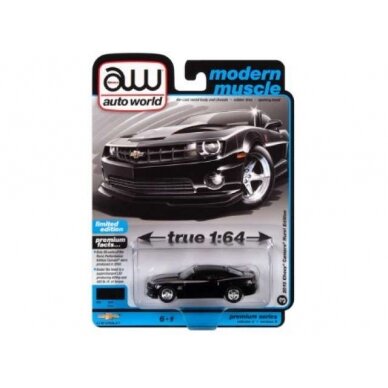 PRE-ORD3R Auto World Modeliukas 2010 Hurst Chevrolet Camaro, Black with Silver Hurst accents