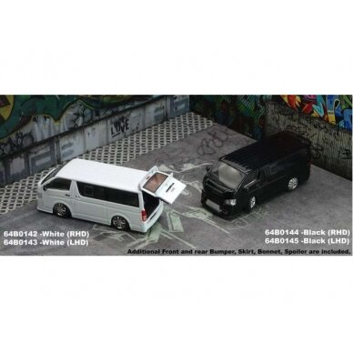 BM Creations Modeliukas 2016 Toyota Hiace left hand drive, black