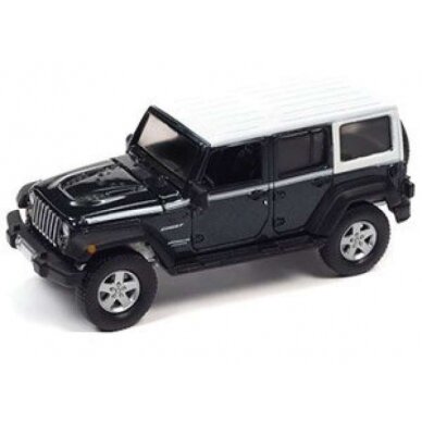 PRE-ORD3R Auto World Modeliukas 2017 Jeep Wrangler Chief Edition, Rhino Body Color with White Roof & White Side Stripe