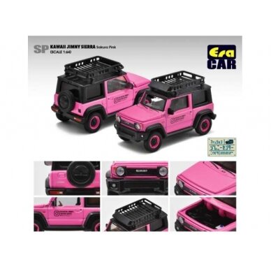 PRE-ORD3R Era Car Modeliukas 2020 Jimny Sierra *Kawaii*, sakura pink