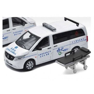 PRE-ORD3R Era Car Modeliukas 2020 Mercedes Benz Vito *Taiwan Ambulance* 1ST Special Edition, white