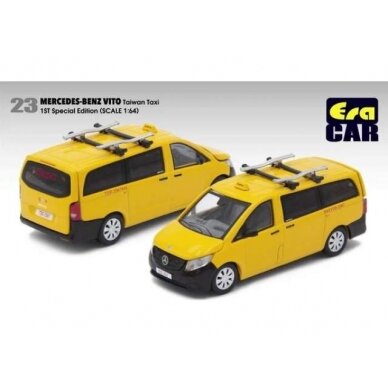 PRE-ORD3R Era Car Modeliukas 2020 Mercedes Benz Vito Taiwan Taxi, white