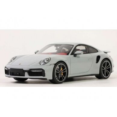 GT Spirit Modeliukas 2020 Porsche 911 (992) Turbo S *Resin Series*, crayon grey