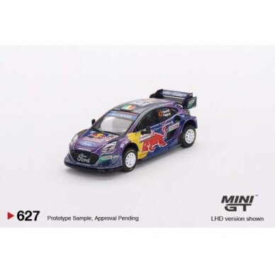 PRE-ORD3R Mini GT 2022 Ford Puma Rally 1 #42 M-Sport Ford WRT Rally Italia Sardegna 2nd Place, blue/yellow/red