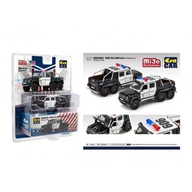 PRE-ORD3R Era Car Modeliukas 2022 Mercedes Benz G63 AMG 6x6 Police Version