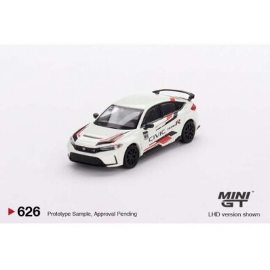 PRE-ORD3R Mini GT Modeliukas 2023 Honda Civic Type R *Honda Thanks Day Vietnam*, white/red/black