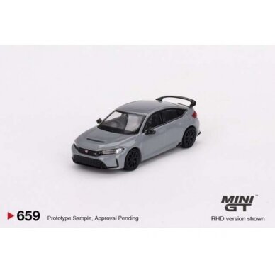 Mini GT Modeliukas 2023 Honda Civic Type R, sonic gray pearl