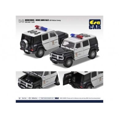 PRE-ORD3R Era Car 50 Mercedes Benz G63 AMG 6X6 *US Police Livery*, white/black