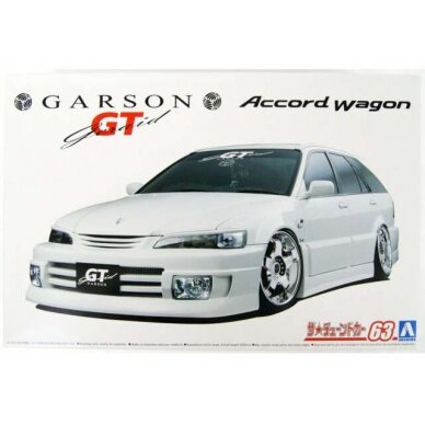 PRE-ORD3R Aoshima Modeliukas #63 1997 Honda Garson Geraid GT CF6 Accord Wagon, plastic modelkit