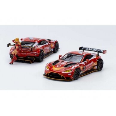 PRE-ORD3R Pop Race Limited Aston Martin GT3 with Figure eva-02, red