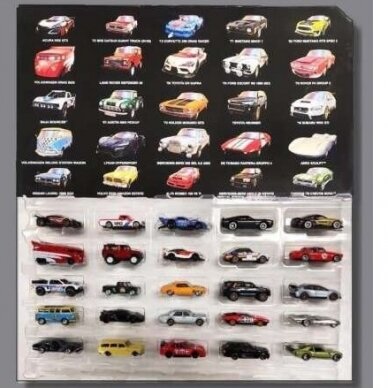 PRE-ORD3R Hot Wheels Premium Modeliukas Boulevard Deluxe Mix box with 25 cars, No. 41-65