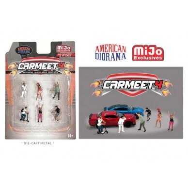 PRE-ORD3R American Diorama Figūrėlės Carmeet #4 Figure set (Car Not Included !!)