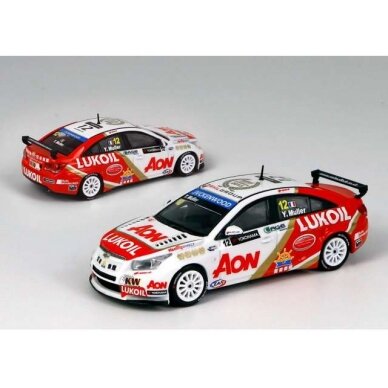 PRE-ORD3R Pop Race Limited Chevrolet Cruze WTCC #12 Macau Livery Yvan Muller 2013, white/red