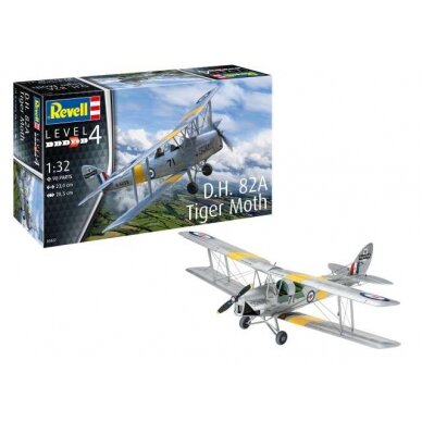 PRE-ORD3R Revell - Germany Surenkamas modeliukas D.H. 82A Tiger Moth, Level 4 plastic modelkit