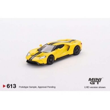 PRE-ORD3R Mini GT Modeliukas Ford GT, triple yellow