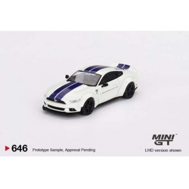 Mini GT Modeliukas Ford Mustang GT LB Works, white