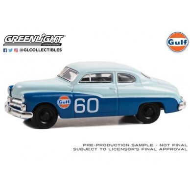 GreenLight Modeliukas 1950 Mercury Eight Coupe #60 *Shell Oil Special Edition Series 2*, blue GULF