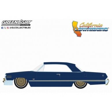 GreenLight Modeliukas 1963 Chevrolet Impala *California Lowriders Series 5*, blue