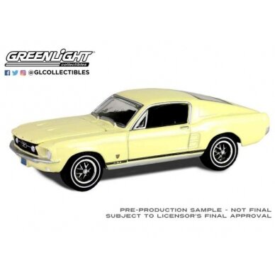 PRE-ORD3R GreenLight 1967 Ford Mustang GT Fastback High Country Special, Aspen gold