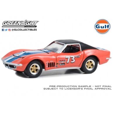 GreenLight Modeliukas 1969 Chevrolet Corvette #73 *Gulf Oil Special Edition Series 1*,