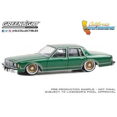 GreenLight Modeliukas 1985 Chevrolet Impala *California Lowriders Series 4*, bright green metallic