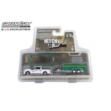 PRE-ORD3R GreenLight 2018 Ford F-150 SuperCrew Waste Management with Double-Axle Dump Trailer *Hitch & Tow Series 29*,