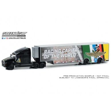 PRE-ORD3R GreenLight Kenworth T2000 Indianapolis Motor Speedway Wheel, Wings & Flag Transporter,
