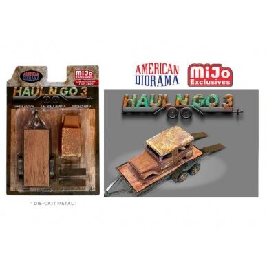 PRE-ORD3R American Diorama Priedų rinkinys Haul N Go #3 (diecast metal trailer and body)