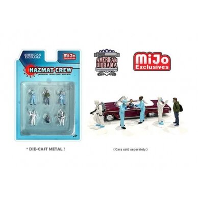 PRE-ORD3R American Diorama Priedų rinkinys Hazmat Crew set (Car Not Included !!)